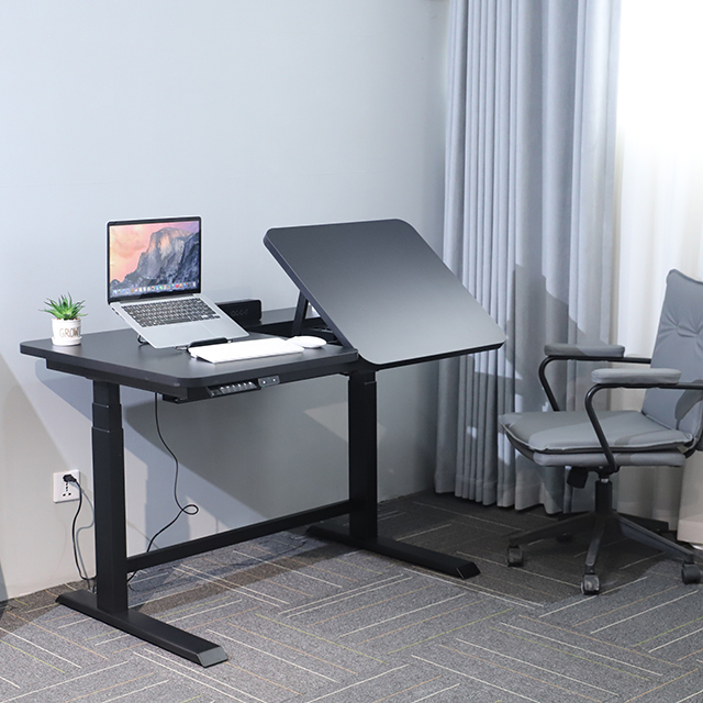 Fabricante, escritorio el&eacute;ctrico de pie Convertible moderno de Metal, mesa inclinable, escritorio de pie, escritorio inclinable de altura ajustable para oficina