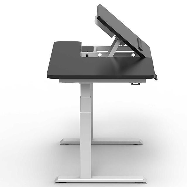 Fabricante, escritorio el&eacute;ctrico de pie Convertible moderno de Metal, mesa inclinable, escritorio de pie, escritorio inclinable de altura ajustable para oficina