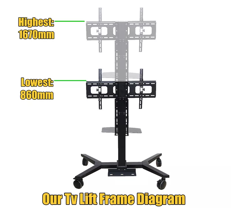 Stands Drehbare Motorized Mechanism Removable TV Lift Trolley- Buy ...